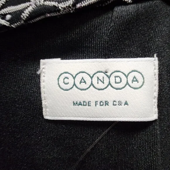 Black & Silver Long Gown Dress Size M - Picture 8 of 11